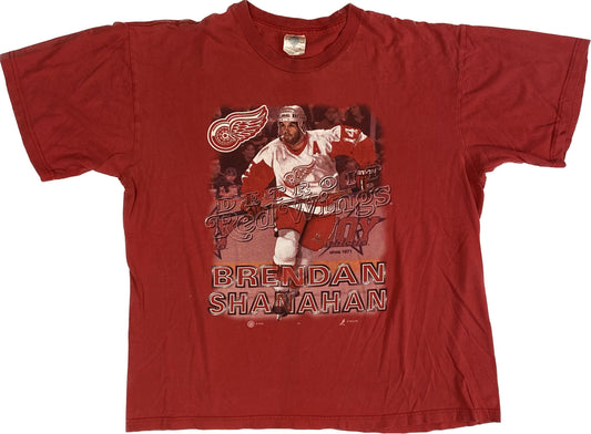 90’s Brendan Shanahan Detroit Redwings T-shirt Sz XL (A1946)