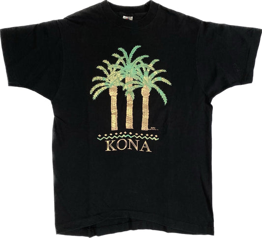 1990 KONA Palm Trees Nathan T-shirt Sz L