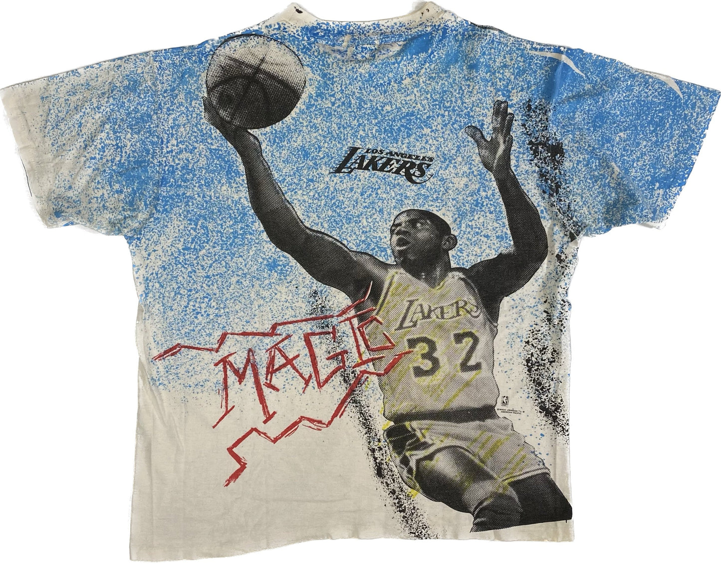 90’s Magic Johnson AOP Magic Johnson T’s T-shirt Sz XL