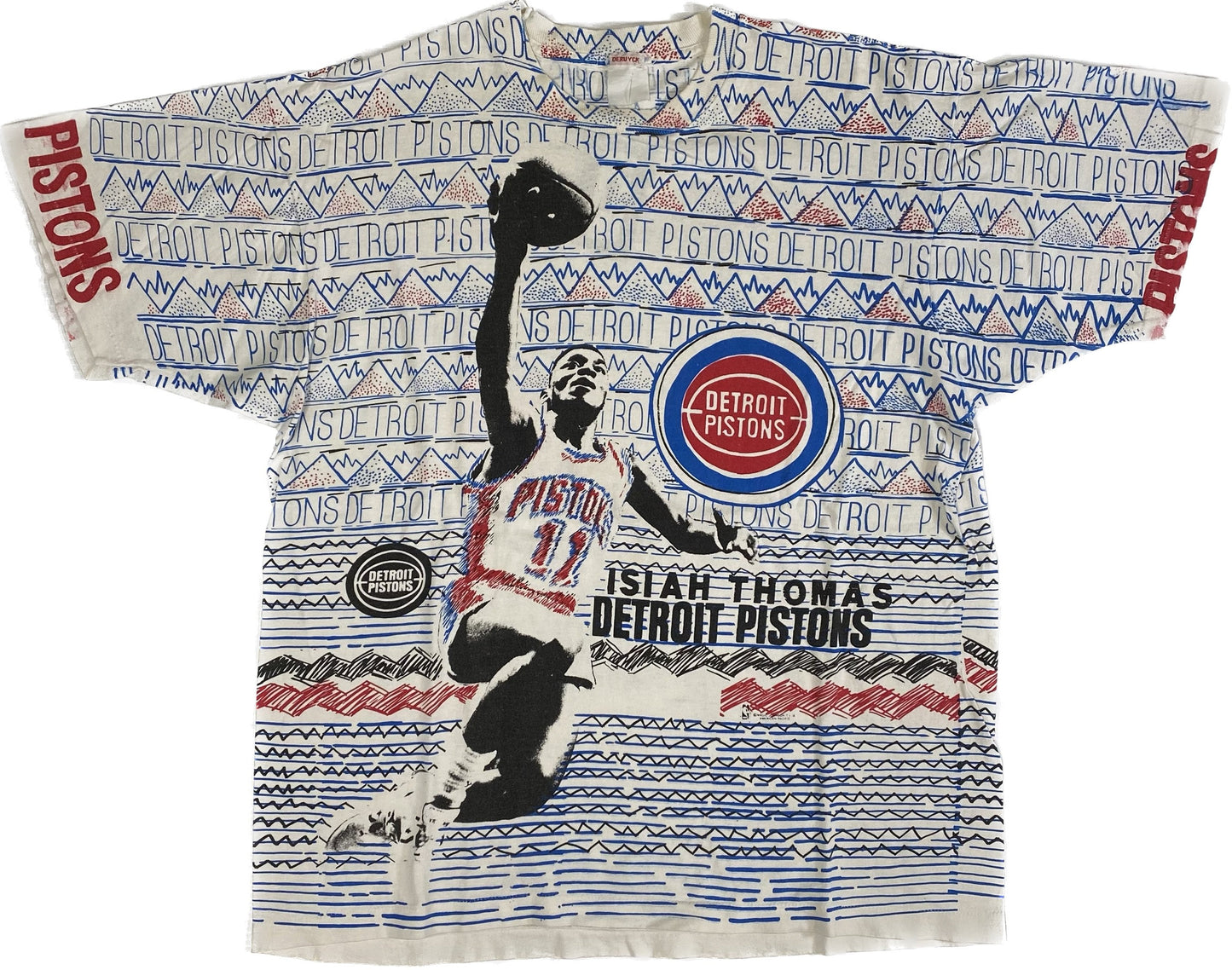 90’s Isiah Thomas Detroit Pistons Magic Johnson T’s T-shirt Sz L