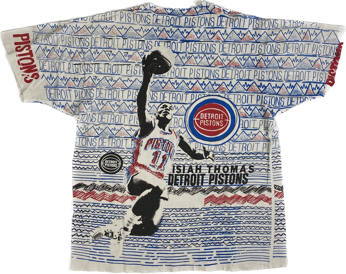 90’s Isiah Thomas Detroit Pistons Magic Johnson T’s T-shirt Sz L