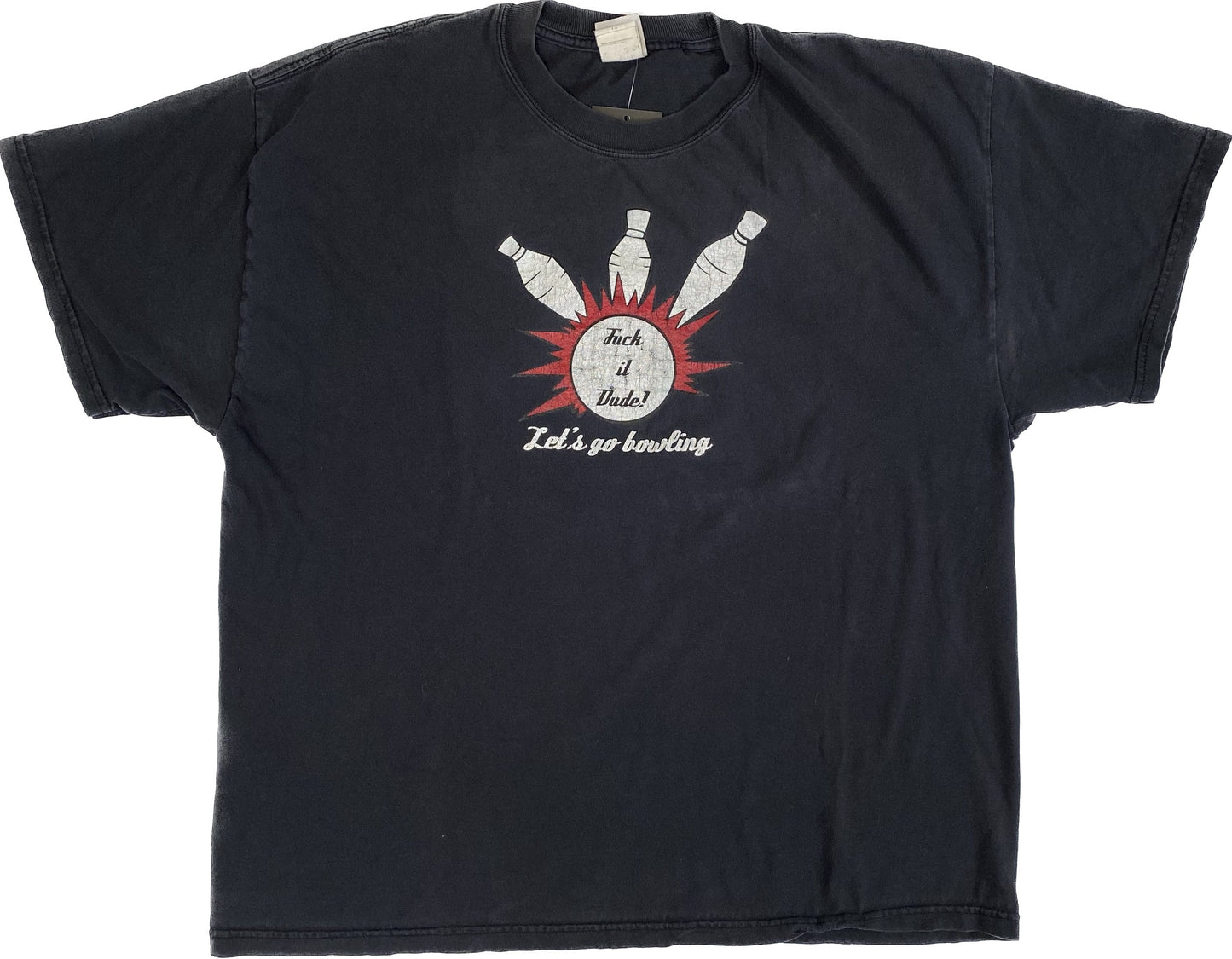 90’s Big Lebowski ‘Let’s go bowling’ T-shirt Sz XL (A690)