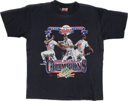 1991 Minnesota Twins World Series Champions T-shirt Sz XL (A1375)