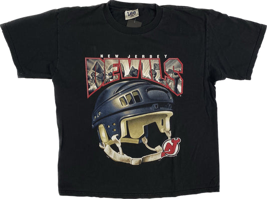 90’s New Jersey Devils Helmet T-shirt Sz XL (A695)