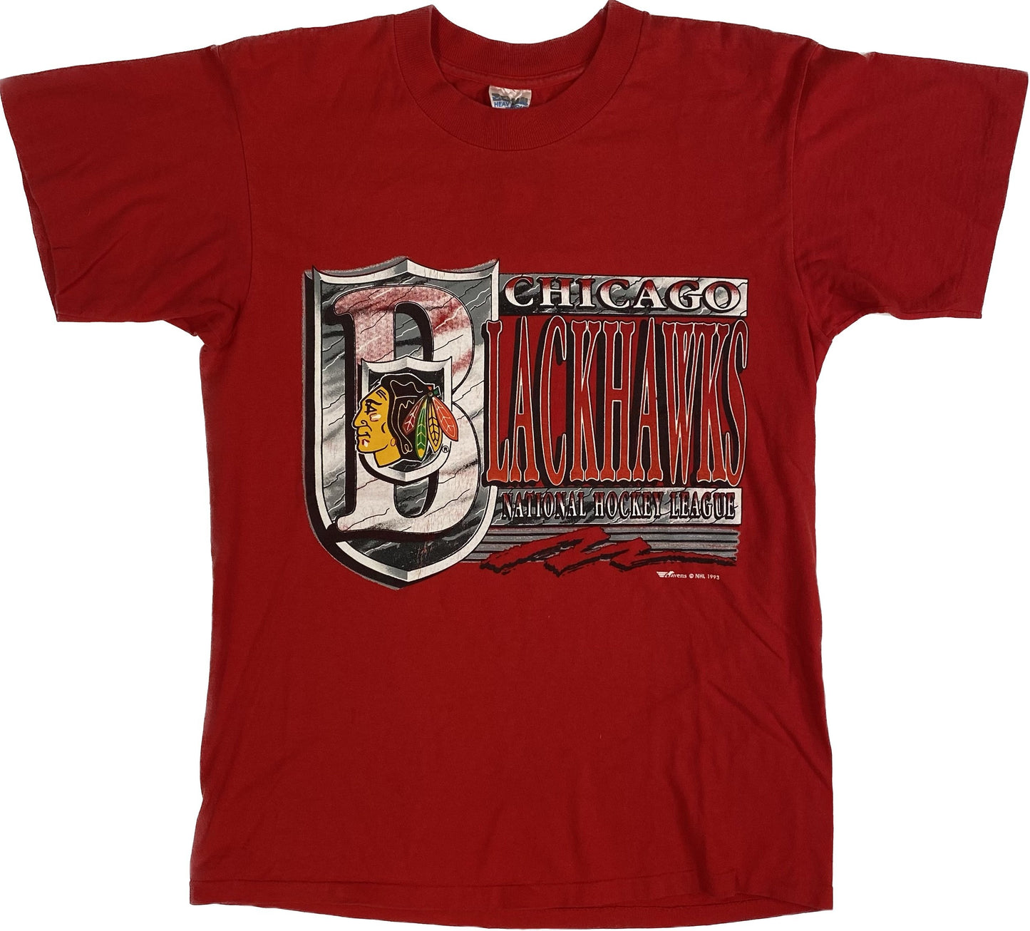 1993 Chicago Blackhawks Ravens T-shirt Sz M (A1576)