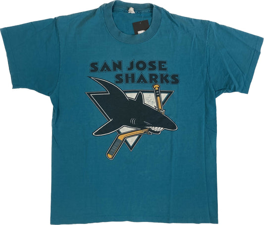 90’s San Jose Sharks T-shirt Sz XL (X726)