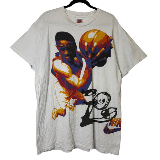 90s Alonzo Mourning Nike Basketball NBA T-shirt Sz 2XL (B2064)