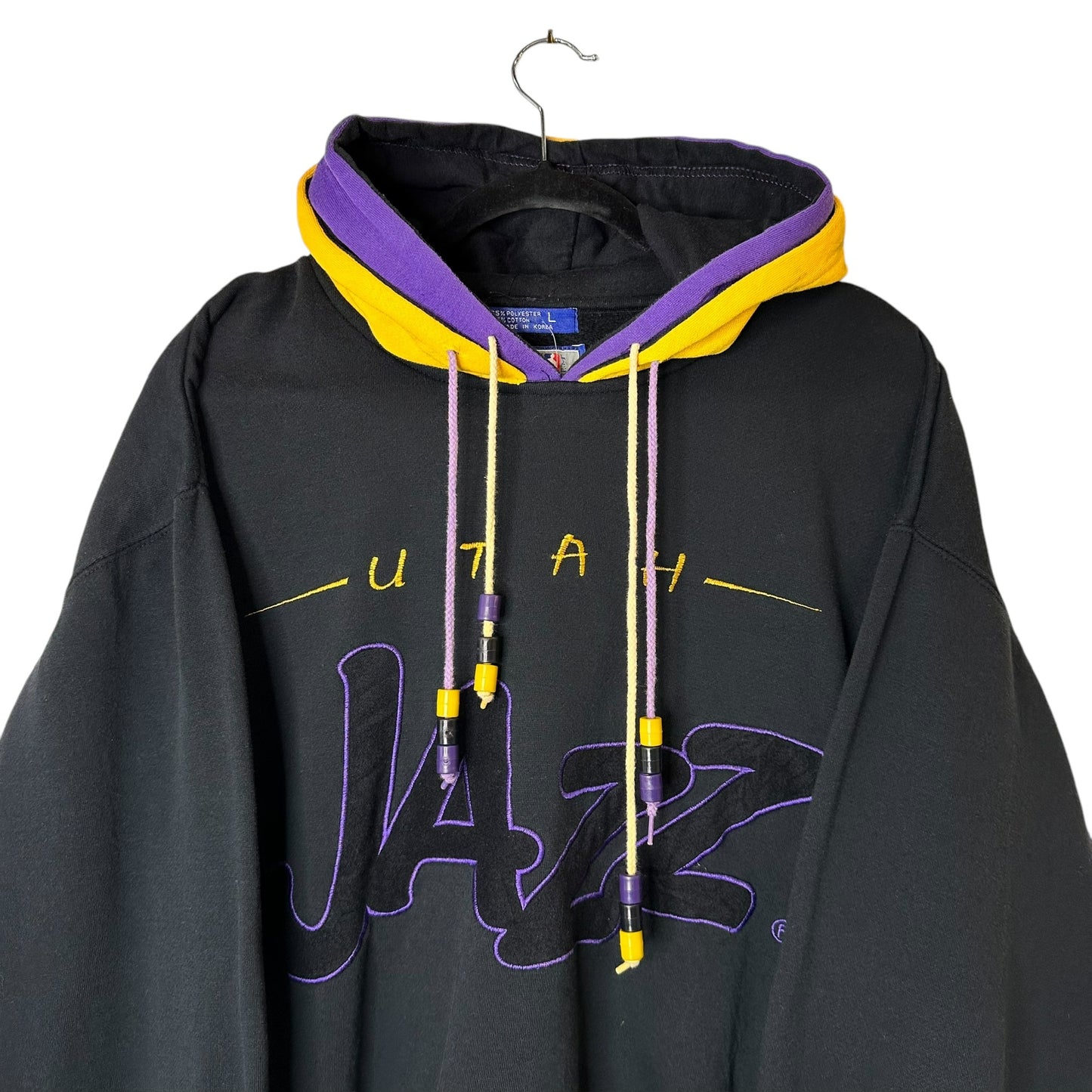 90's Utah Jazz NBA Starter Spellout Hoodie Sz L (A4391)