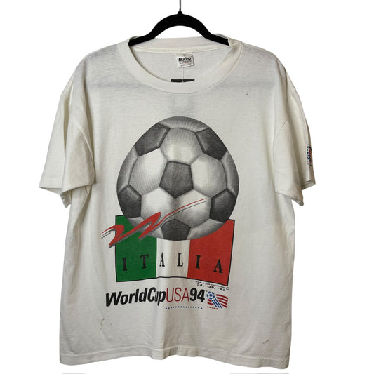 1994 World Cup Italy T-shirt Sz L (A6659)