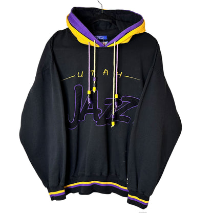 90's Utah Jazz NBA Starter Spellout Hoodie Sz L (A4391)