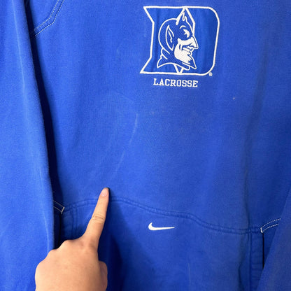 2000's Duke Blue Devils Nike Middle Swoosh Hoodie Sz M (A7525)