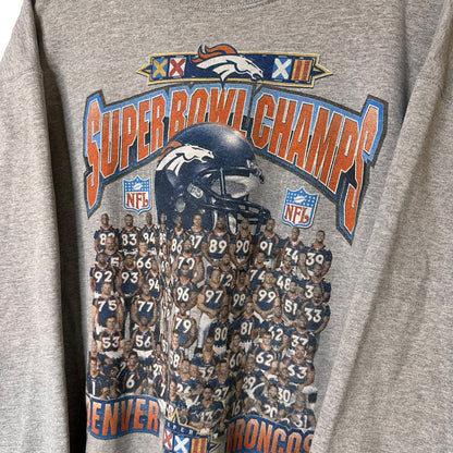 1998 Denver Broncos NFL Superbowl Champs Crewneck Sz L (A6642)