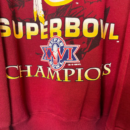 1990 Washington Redskins NFL Superbowl Champions Crewneck Sz 2XL (A5852)