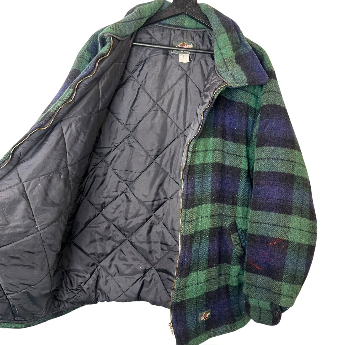 90's Green Northland Plaid Jacket Sz XL (A6106)