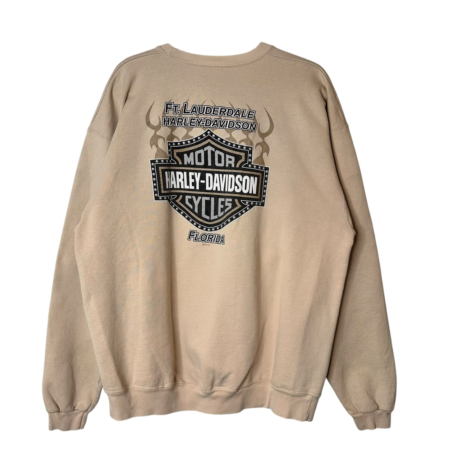 2001 Harley Davidson Ft Lauderdale Crewneck Sz XL (A6610)