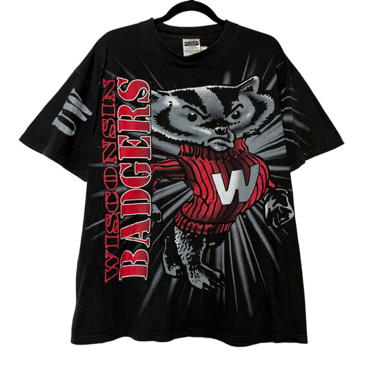90's Wisconsin Badgers NCAA T-shirt Sz XL (B617)
