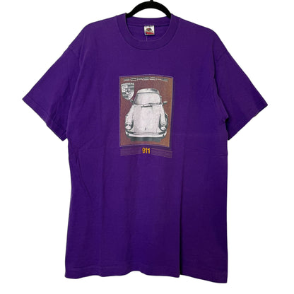 90s Porsche 911 T-shirt Sz L (A3052)