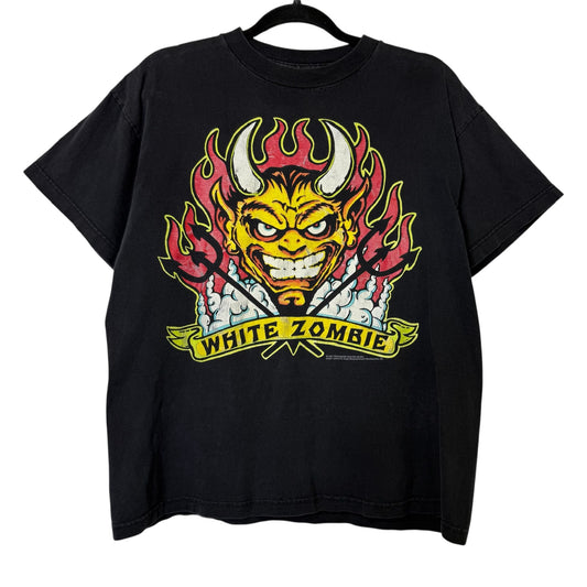 1994 White Zombie Love Satan Band T-Shirt Sz L (B606)