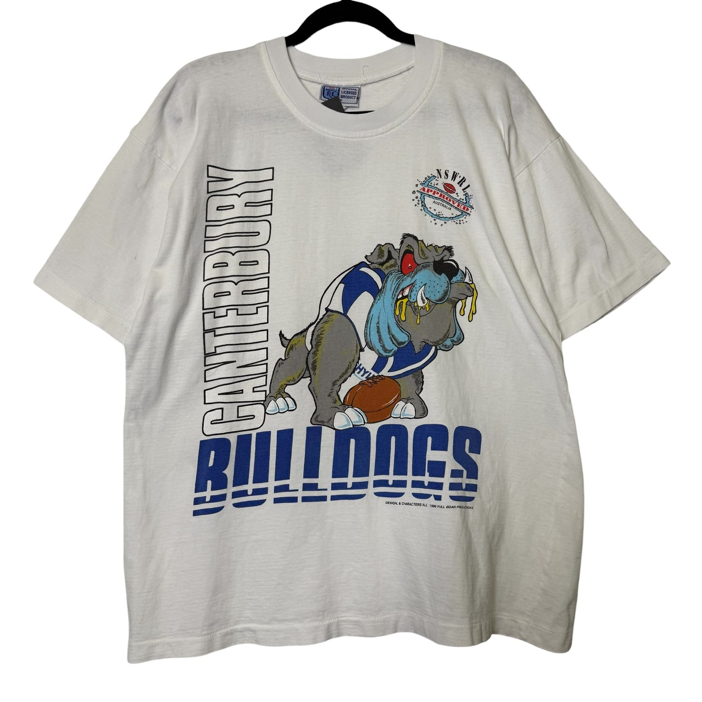 1990 Canterbury Bulldogs Rugby T-shirt Sz 2XL (A6480)