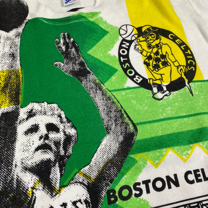 90’s Larry Bird Boston Celtics Magic Johnson T-shirt Sz ‘S Crewneck Sz XL (A1744)