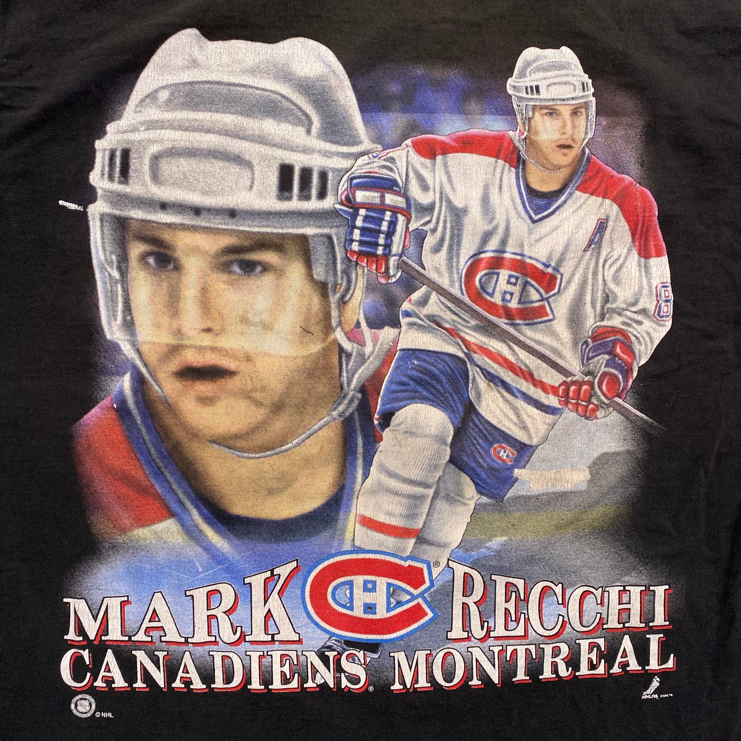 90’s Mark Reechi Canadiens T-shirt Sz XL (A3077)