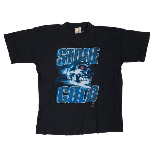 1998 Stone Cold WWF Skull T-shirt Sz L (A1294)