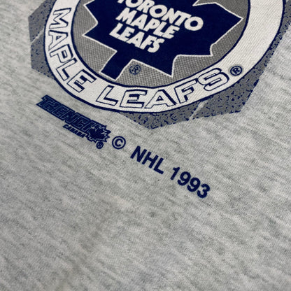 1993 Toronto Maple Leafs Trench Signed T-shirt Sz XL (A1590)