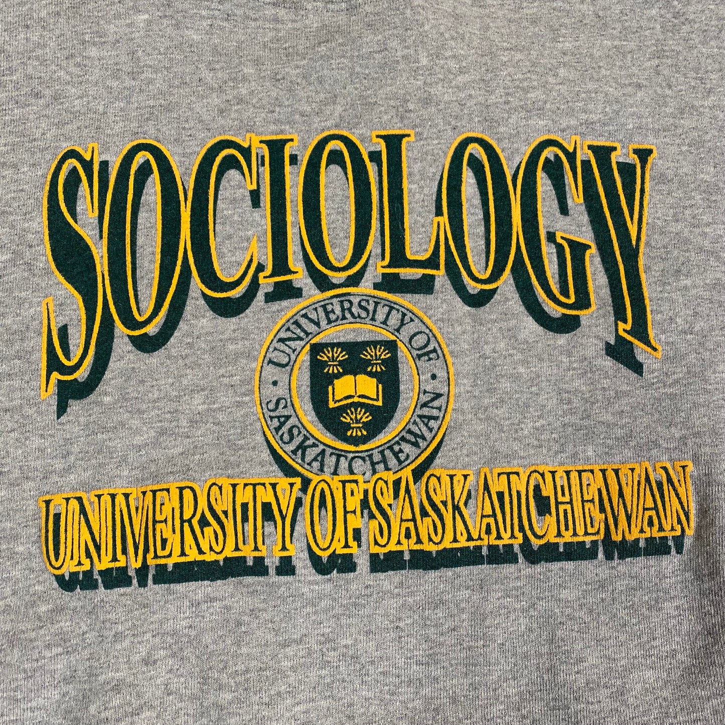 90’s University of Saskatchewan Sociology Crewneck Sz L (A309)