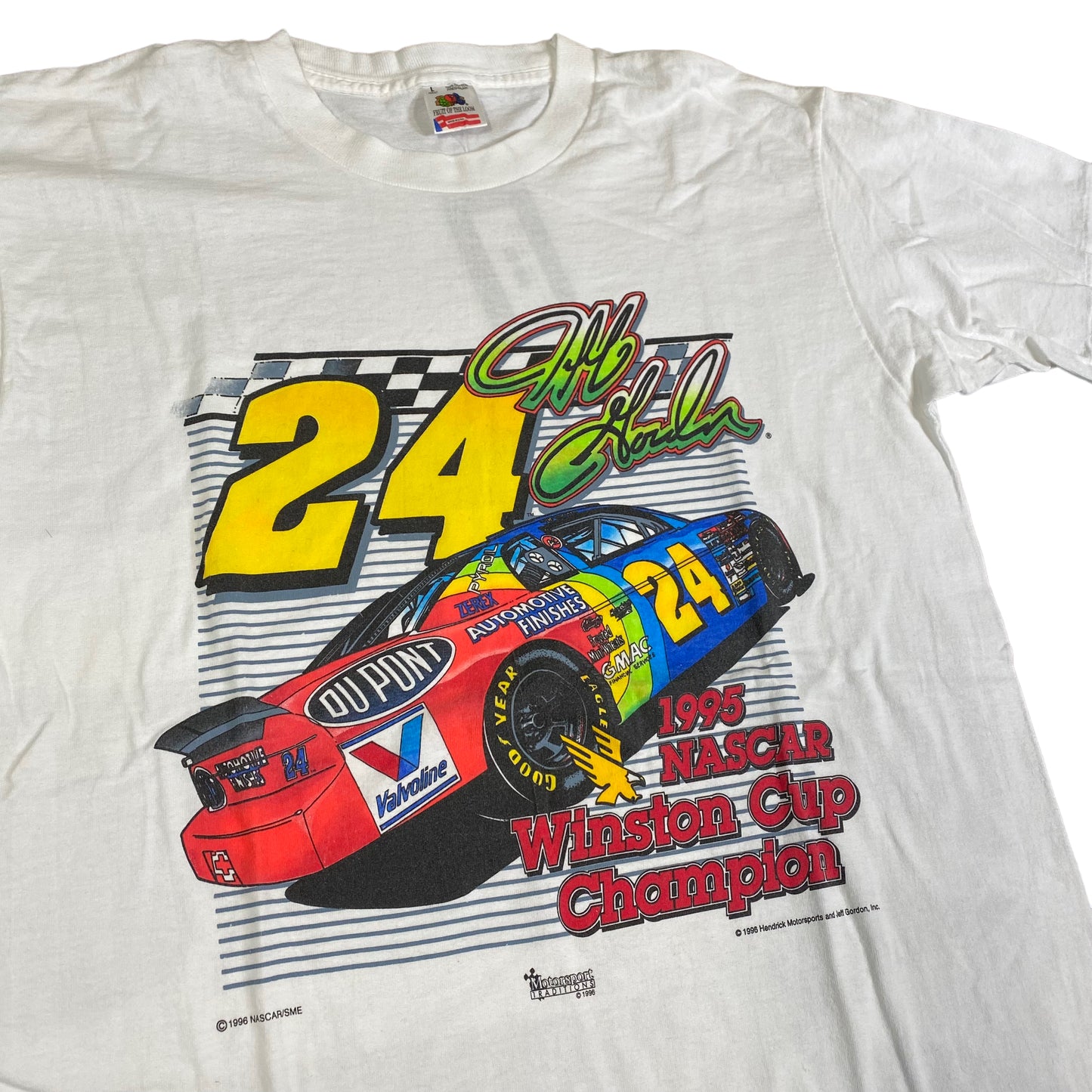 1996 Jeff Gordon NASCAR T-shirt Sz L (L908)
