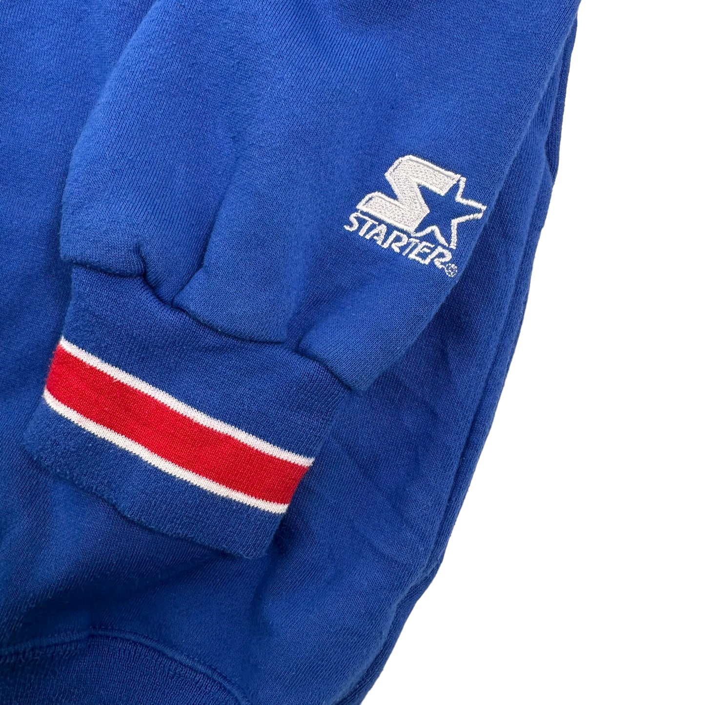 90s Kansas Jayhawks Starter Spellout Script Hoodie Sz XL (A1311)