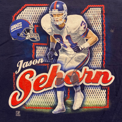 90’s Jason Sehorn NY Giants T-shirt Sz XL (A3064)
