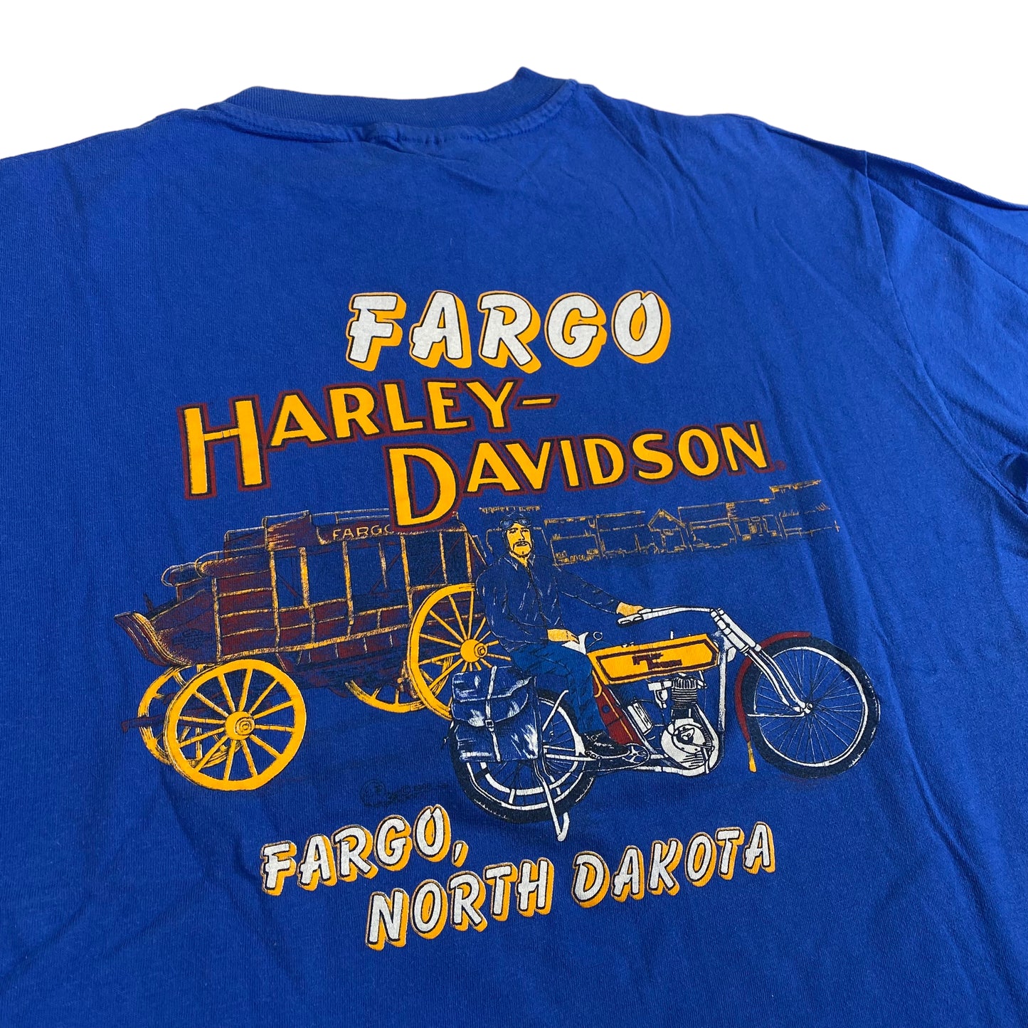 1988 Harley-Davidson Fargo T-shirt Sz L (X079)