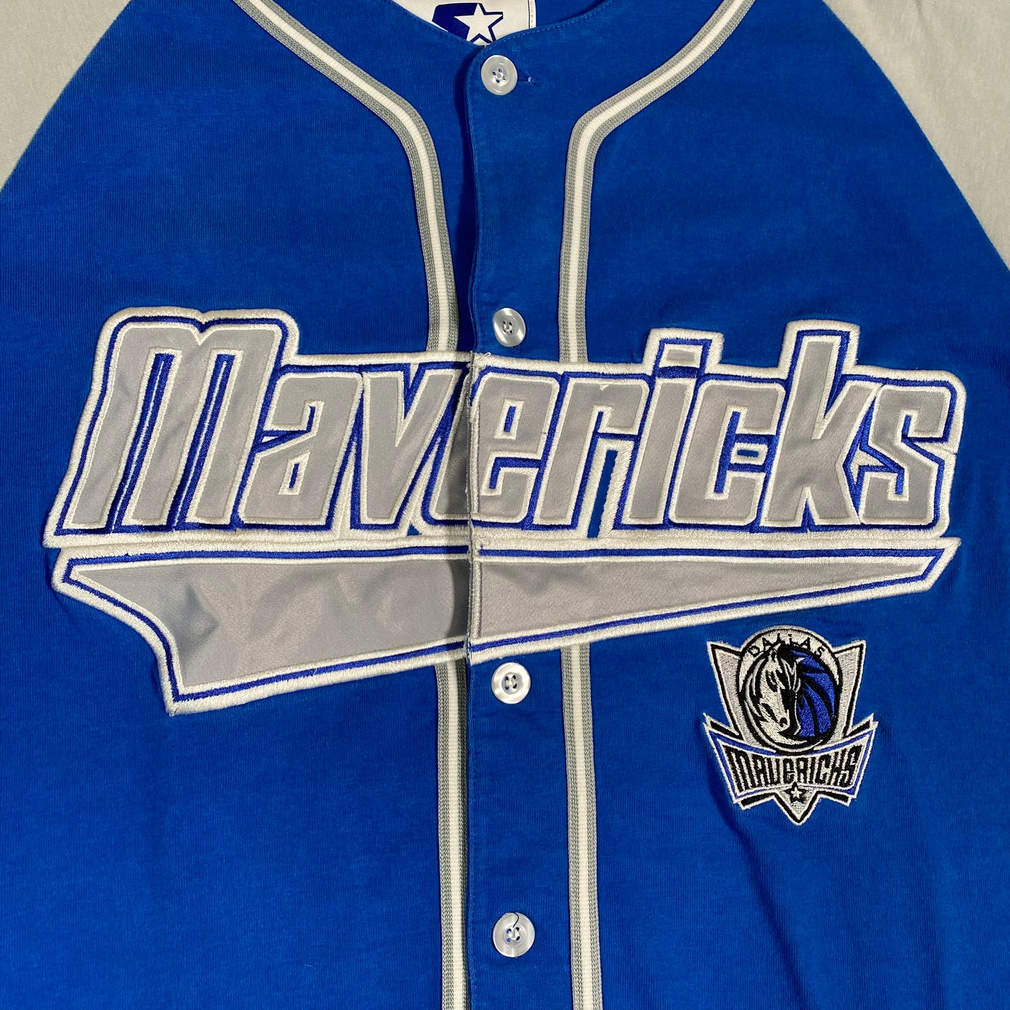 90’s Dallas Mavericks Baseball Jersey Sz XL (A1747)