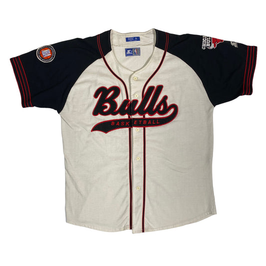 90’s Chicago Bulls Starter Baseball Jersey Sz XL (A1748)