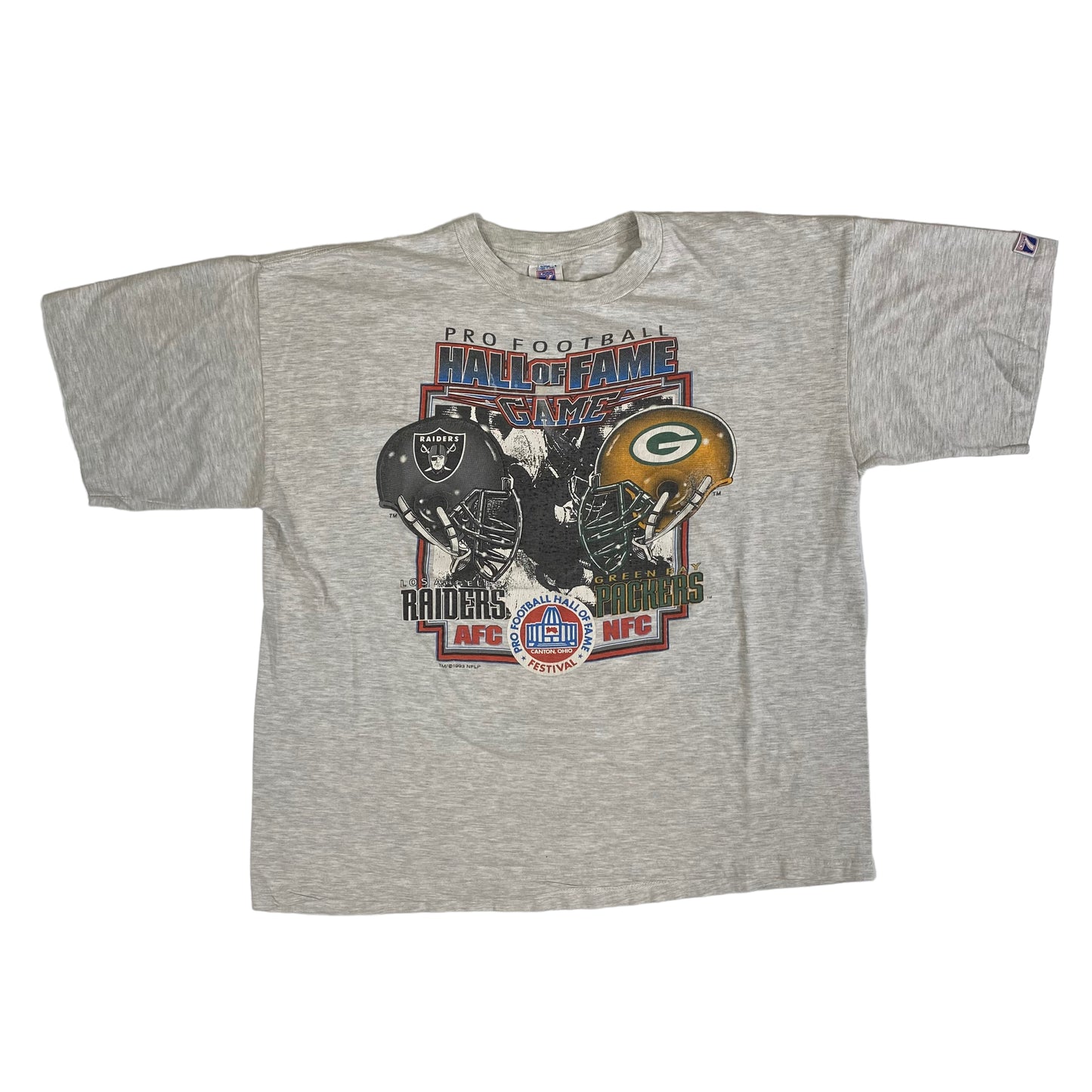1993 Raiders vs Packers HOF Game T-shirt Sz XL (A1484)