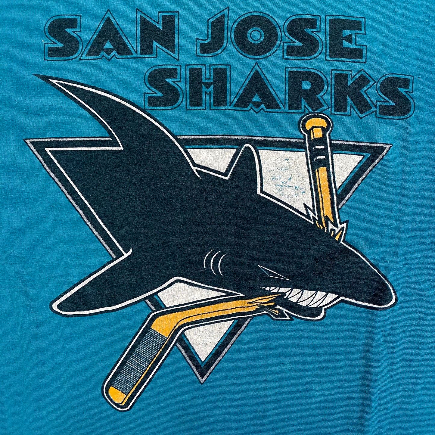 90’s San Jose Sharks T-shirt Sz XL (X726)