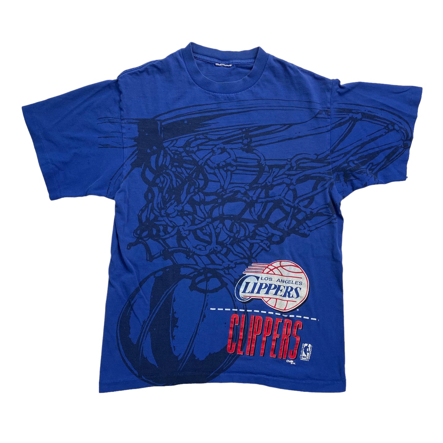 90’s LA Clippers AOP T-shirt Sz XL (A3095)