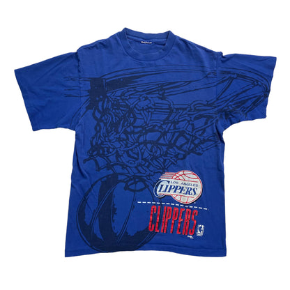 90’s LA Clippers AOP T-shirt Sz XL (A3095)