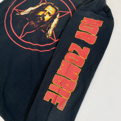 2001 Rob Zombie Inverted Pentagram LS T-shirt Sz L (L560)