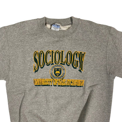 90’s University of Saskatchewan Sociology Crewneck Sz L (A309)