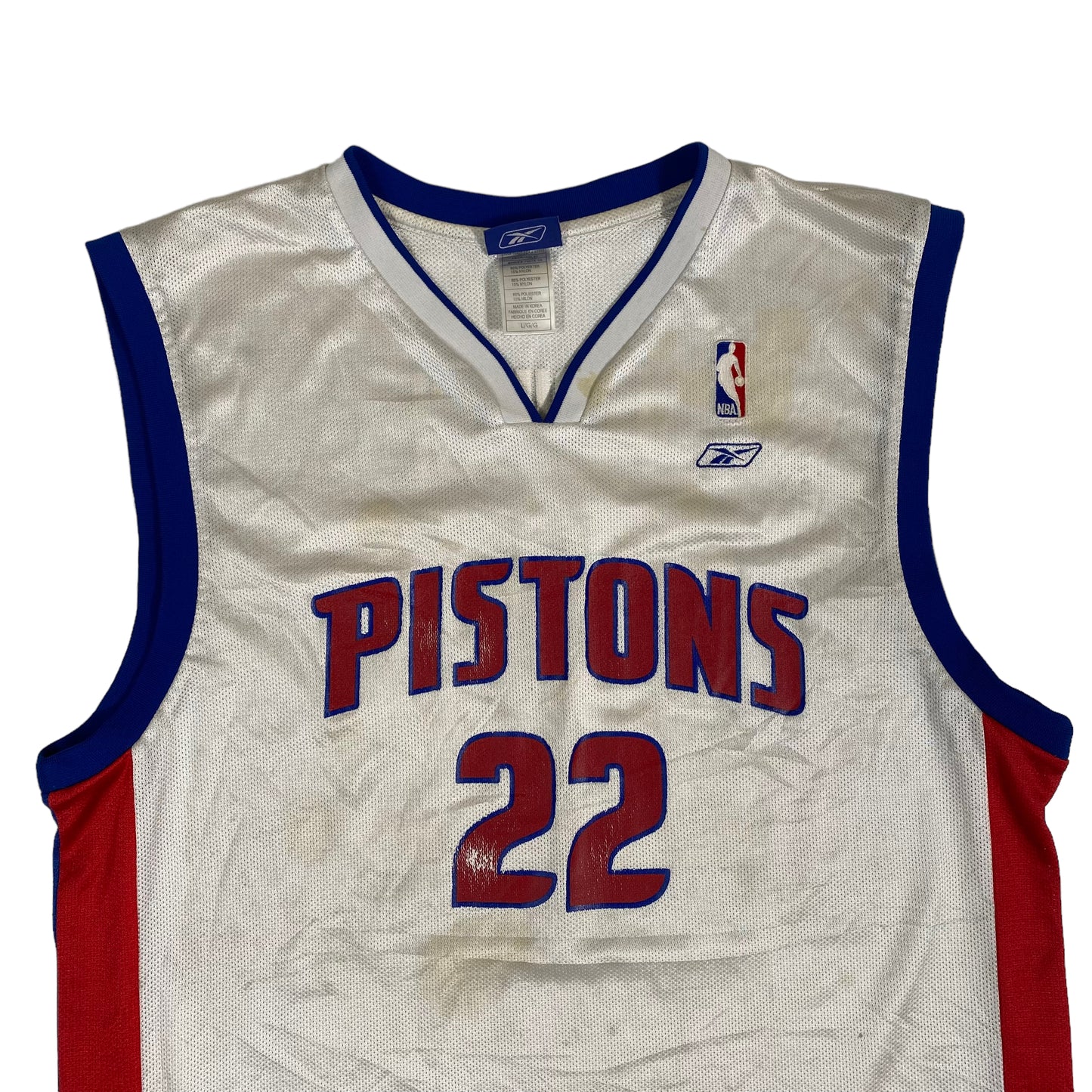 2000’s Tayshaun Prince Detroit Pistons Reebok Jersey Sz L (A1758)