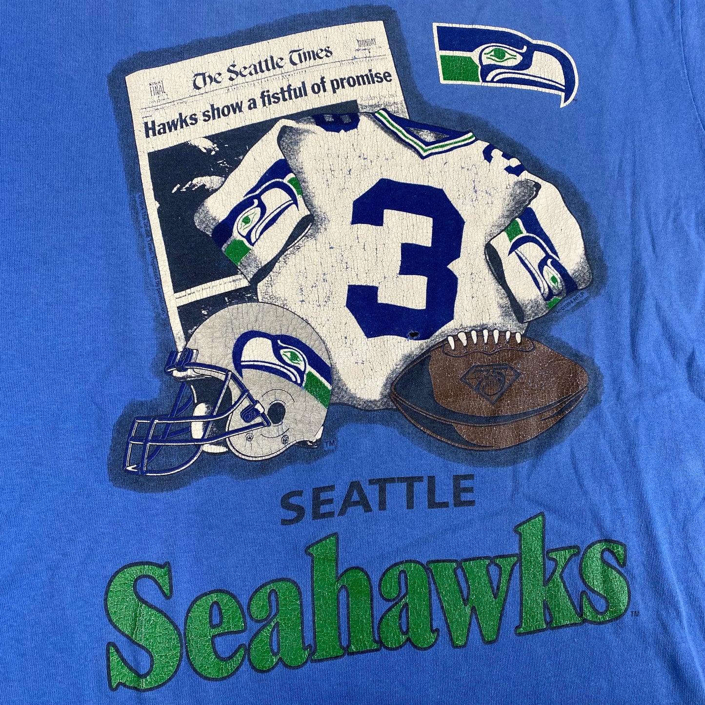 1994 Seattle Seahawks Seattle T-shirt Sz XL (A1992)