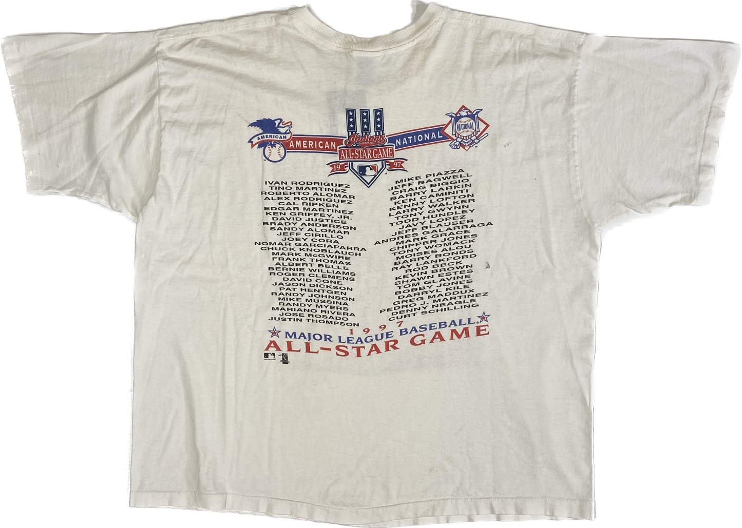 1997 MLB All-Star Game Cleveland Pro Player T-shirt Sz 2XL (L962)