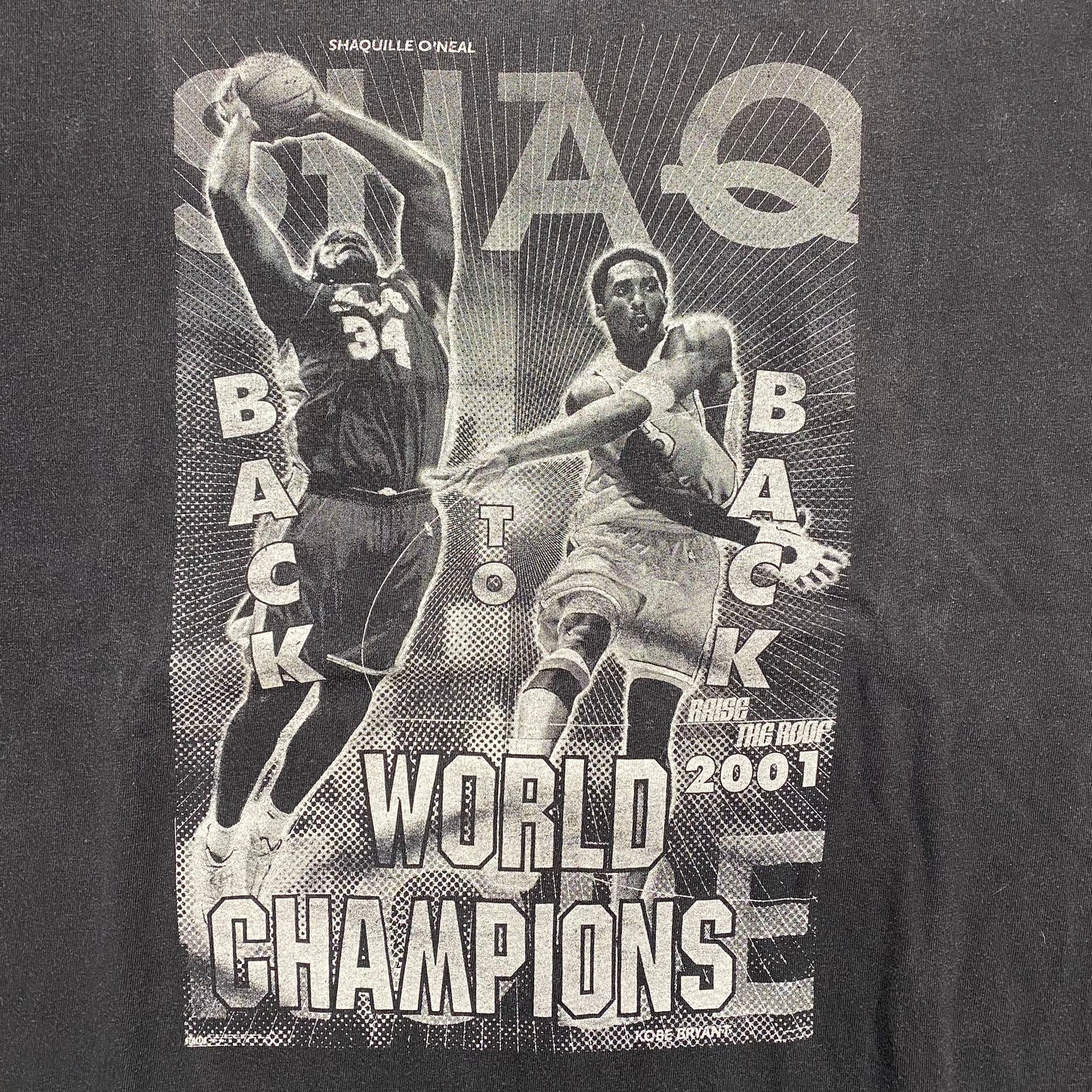 2001 Shaq & Kobe T-shirt Sz 2XL (A1763)