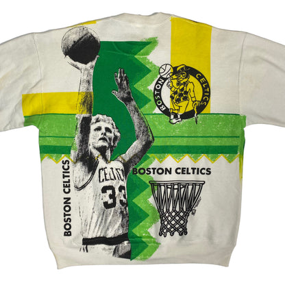 90’s Larry Bird Boston Celtics Magic Johnson T-shirt Sz ‘S Crewneck Sz XL (A1744)