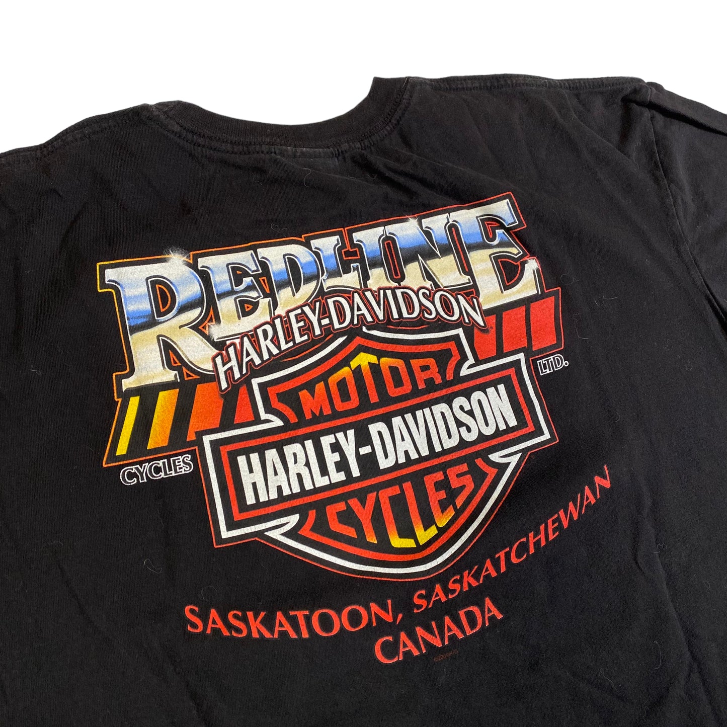 2009 Harley-Davidson Saskatoon T-shirt Sz 2XL (X036)