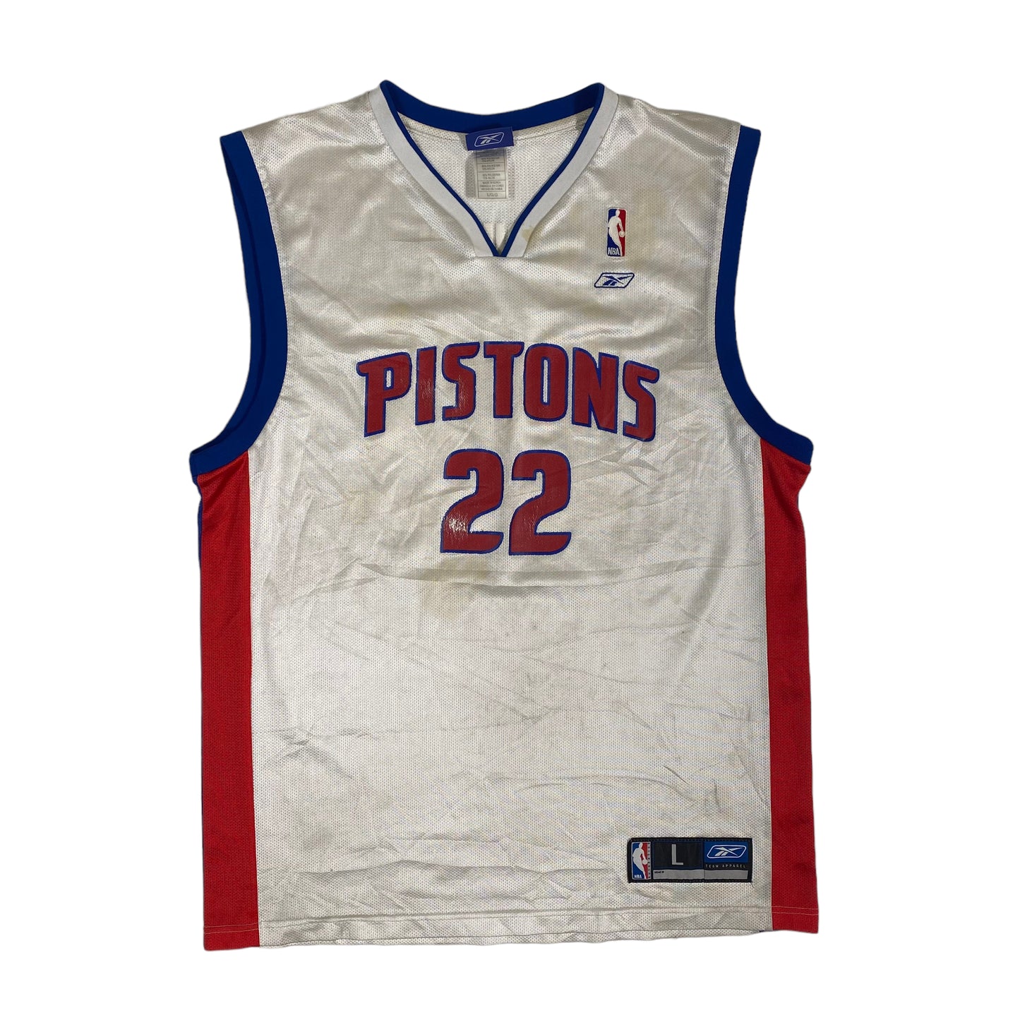 2000’s Tayshaun Prince Detroit Pistons Reebok Jersey Sz L (A1758)