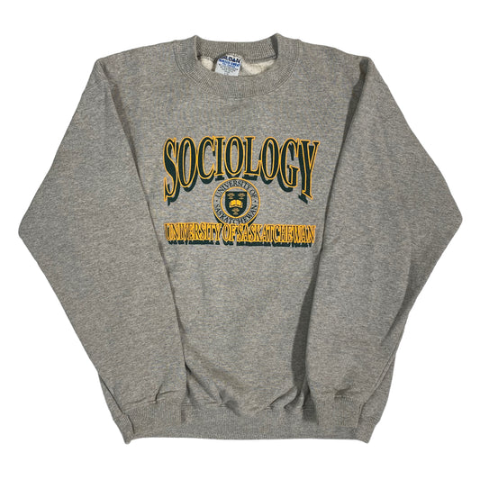 90’s University of Saskatchewan Sociology Crewneck Sz L (A309)