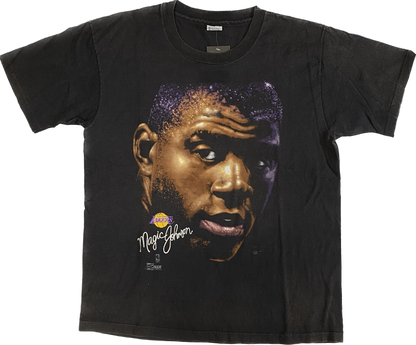 1991 Magic Johnson Face T-shirt Sz XL (A706)