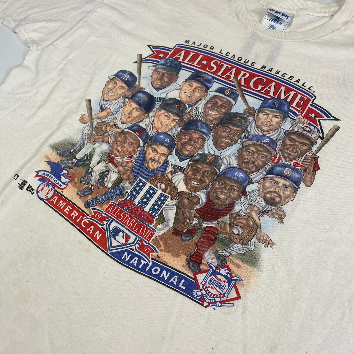 1997 MLB All-Star Game Cleveland Pro Player T-shirt Sz 2XL (L962)